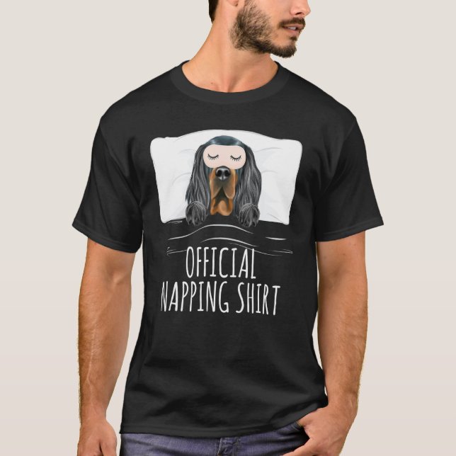 Camiseta Gordon Setter Sleep Mask Oficial (Frente)