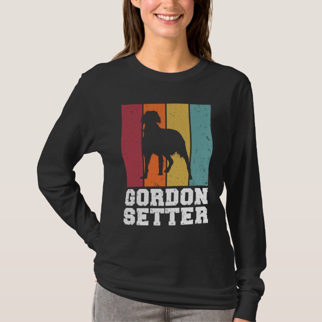 Camiseta Gordon Setter Vintage  1 (Frente)
