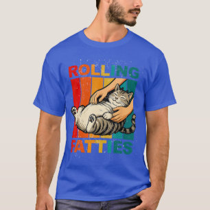 Camiseta Gordos Engraçados Gatos de Desenho Animado Vintage