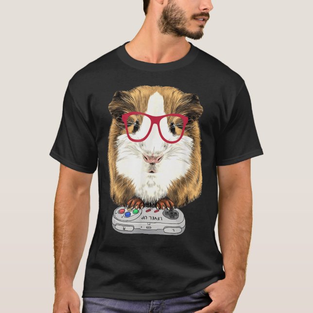 Camiseta Gordura Guiné, Porco, Animais De Companhia Para Am (Frente)
