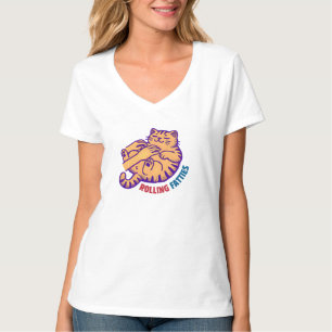 Camiseta Gorduras Roladas Gato Engraçado Gato Gato Gato Gat