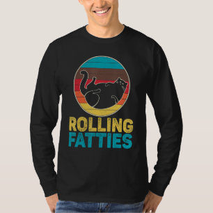 Camiseta Gorduras Rolantes Ca Capas Engraçadas De Gato