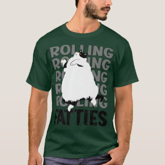 Camiseta Gorduras Rolantes Gato Engraçado Gato Roupa De Gat