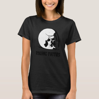 Camiseta Gorduras Rolantes Gato Gato Roupa Gato Pai Gato