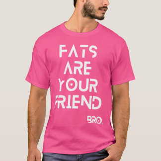 Camiseta Gorduras são o seu amigo retro