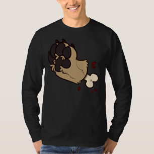Camiseta Gore da Paw do Laboratório do ouro