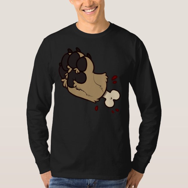 Camiseta Gore da Paw do Laboratório do ouro (Frente)
