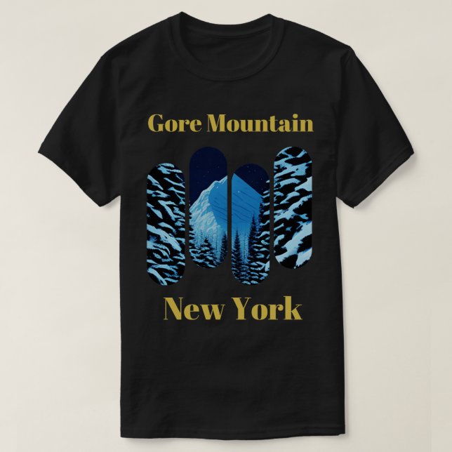 Camiseta Gore Mountain ski New York 7 (Frente do Design)