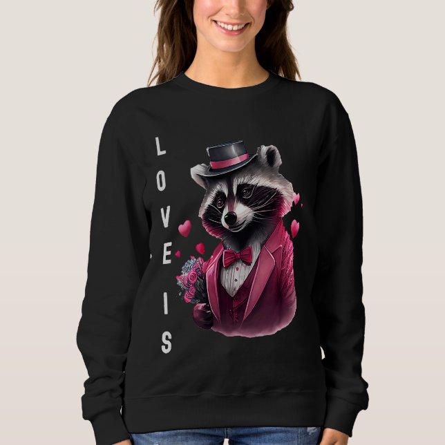 Camiseta Gorgeous Love is With Heart Animal Valentine's day (Frente)