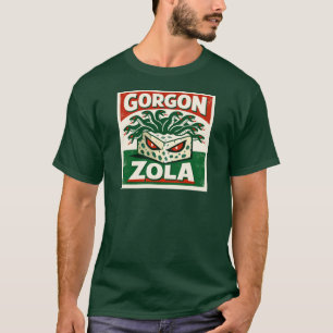 Camiseta Gorgon Zola Monstro do Queijo Retro Trocadilho
