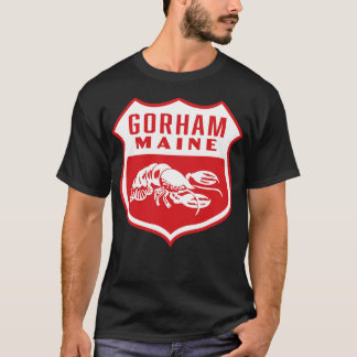 Camiseta Gorham Maine Retro Shield White