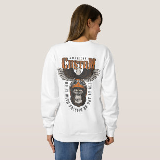 Camiseta Gorila Americano de Motoqueiro Vintage Águia