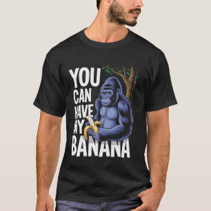 Camiseta Gorila Animal de Meme Engraçado Humor Negro Adulto