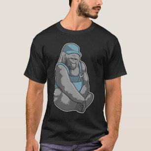 Camiseta Gorila como Artesão com Chave de Fenda