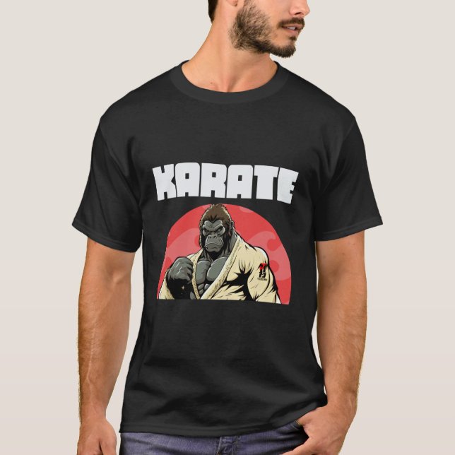 Camiseta Gorila de Caratê Clássico Karateka (Frente)