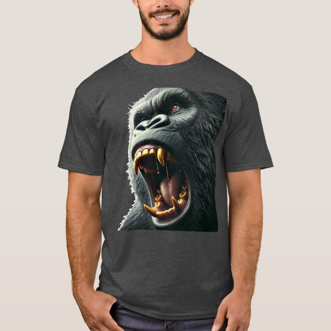 Camiseta Gorila de montanha voltou (Frente)