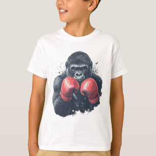 Camiseta Gorila em Luvas de Boxe - Treinamento de Boxe