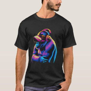 Camiseta Gorila Feminino Aniversário Meninos Adulto Homens