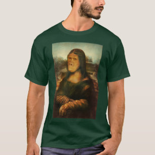 Camiseta Gorila Macaco Mona Lisa