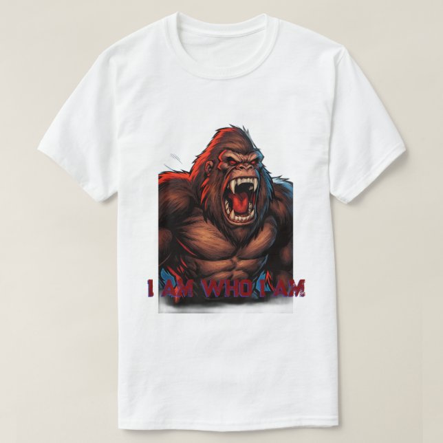 Camiseta gorila ou macaco rei  (Frente do Design)