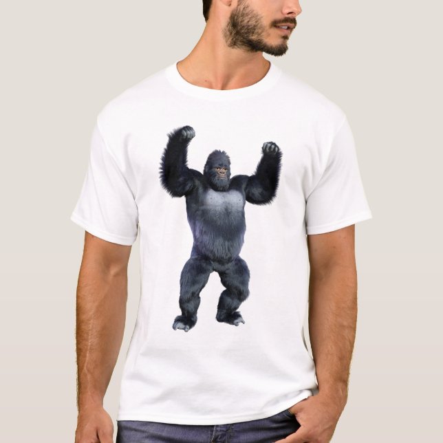 Camiseta Gorila Preto Macaco (Frente)