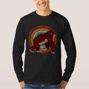 Camiseta Gorila Retro Vintage Anos 80 90 Pôr do Sol Tropica