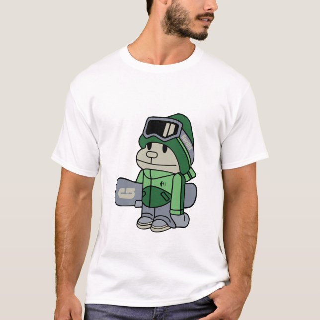 Camiseta Gorila - Snowboarder (Frente)