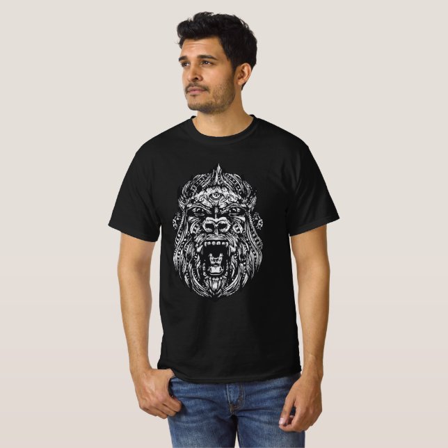 Camiseta Gorila tribal (Frente Completa)