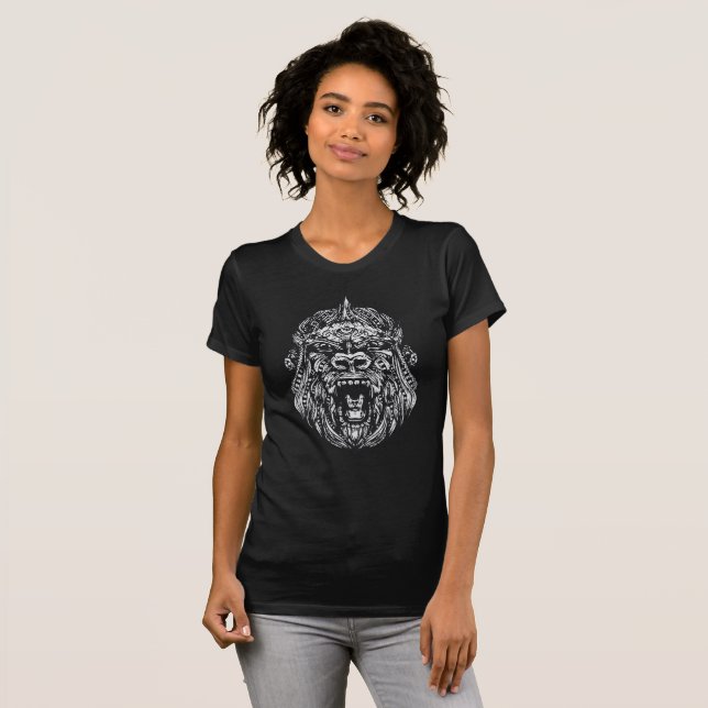 Camiseta Gorila tribal (Frente Completa)