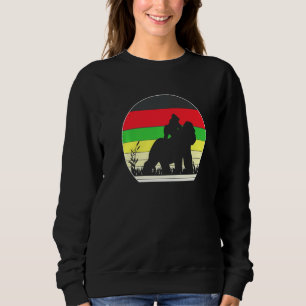 Camiseta Gorilas Africanas Com Preto Vermelho E Verde