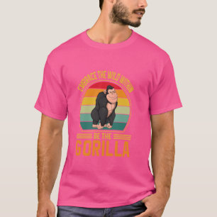 Camiseta Gorilas Animais Chimpanzé A Vida Selvagem É O Gori