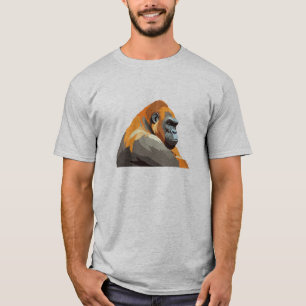 Camiseta Gorilla Adorable Cute Animal Dormindo Relaxando Di