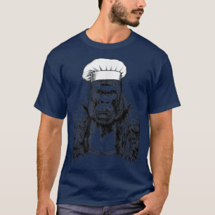 Camiseta Gorilla Animal Chef Cozinheiro Cozinhar engraçado