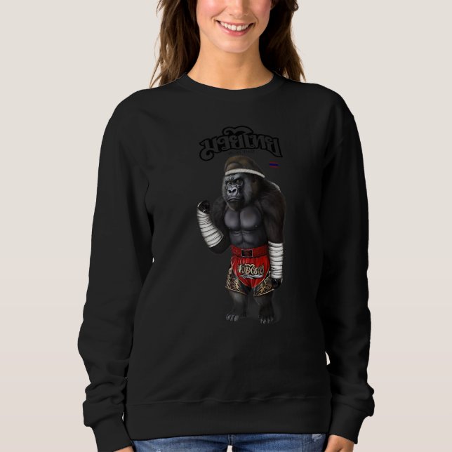 Camiseta Gorilla As Muay Thai Kick BoxChampion 1 (Frente)