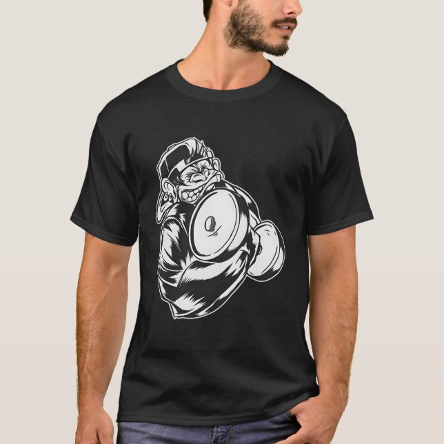 Camiseta Gorilla Bicep Curl Welevaging Fitch (Frente)