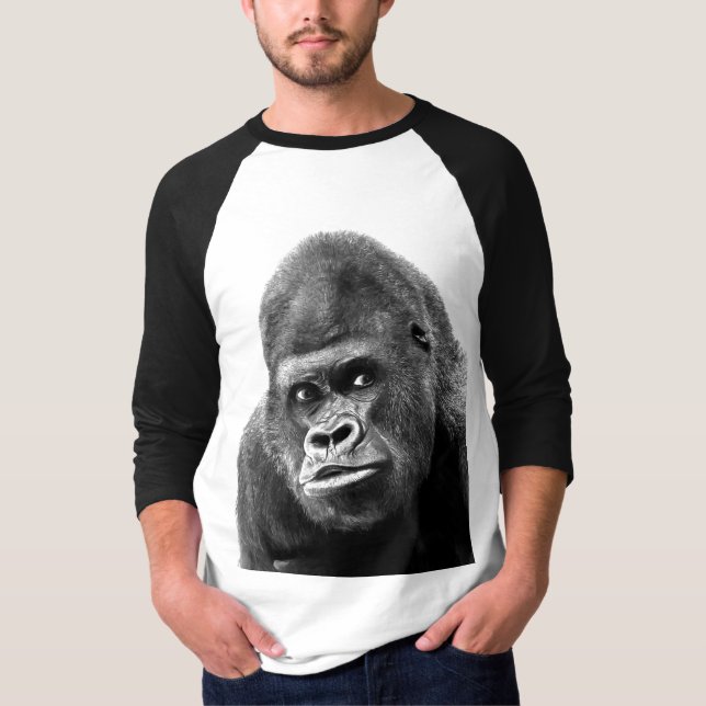 Camiseta Gorilla Black White (Frente)