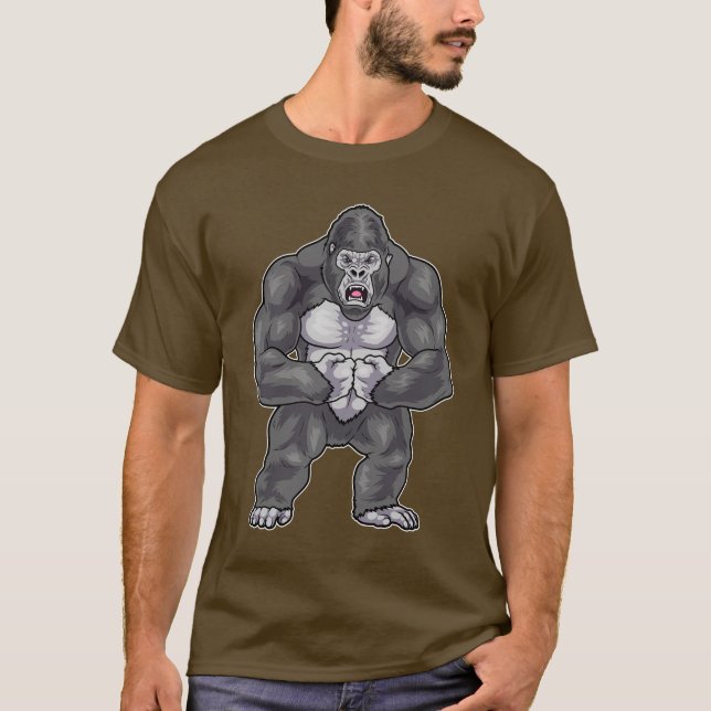 Camiseta Gorilla Bodybuilder Bodybuilding (Frente)
