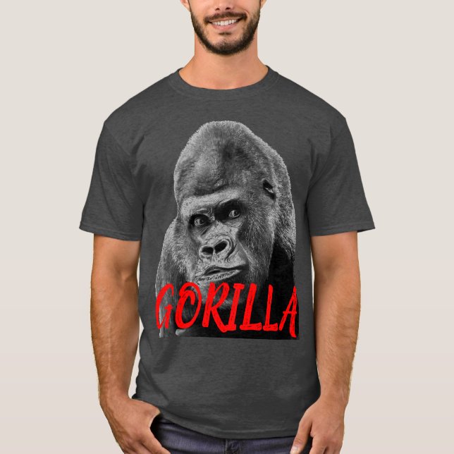 Camiseta Gorilla Cinza (Frente)