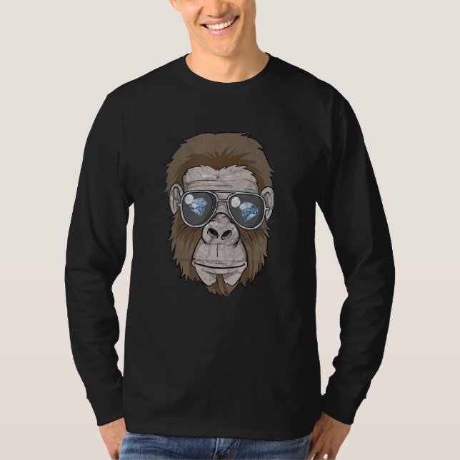 Camiseta Gorilla Gang Amc Gme Diamond Mãos Ape Meme Supers (Frente)
