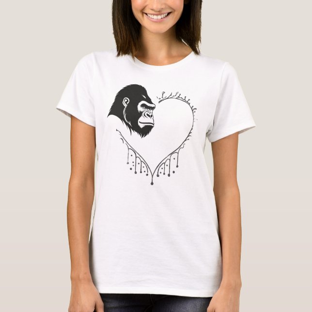 Camiseta Gorilla Heartbeat (Frente)