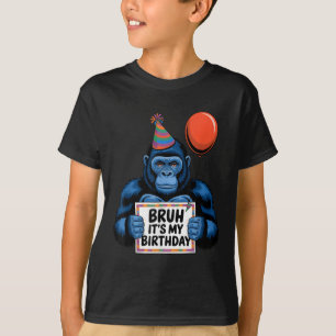 Camiseta Gorilla Jungle Pensava Que A Festa de aniversário