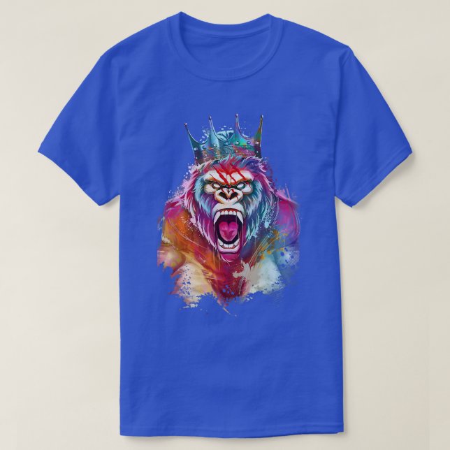 Camiseta Gorilla King Motivation Beast Workout Gym Success (Frente do Design)
