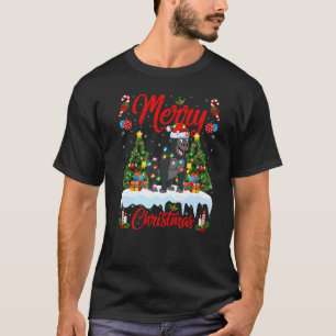Camiseta Gorilla Lights Xmas Tree Papais noeis Gorilla Chri