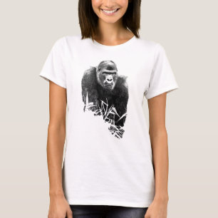 Camiseta Gorilla Lope - Arte Digital de Contorno