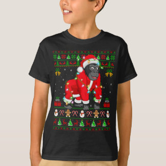 Camiseta Gorilla Lover Xmas Matando Papais noeis Feios Gori