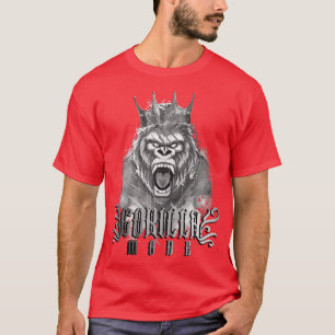 Camiseta Gorilla Mode Gym Motivation Bodybuilding King Beas