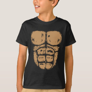 Camiseta Gorilla Monkey Belly Chest Costume Diy Halloween