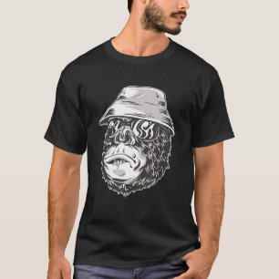 Camiseta Gorilla Monkey Pescador Macaco Gorilla Crianças