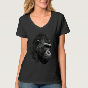Camiseta Gorilla Monkey Polygon Geométrico Animais Impressã