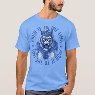Camiseta Gorilla Motivation Gym Fitness Push It To The Lim